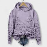 Grace Vintage Hoodie | Удобен Винтидж Худи С Флорална Шарка