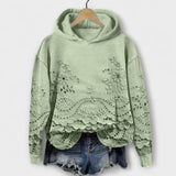 Grace Vintage Hoodie | Удобен Винтидж Худи С Флорална Шарка