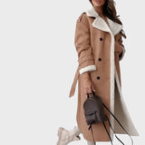 Планина | Дълго класическо яке с поларена подплата и яка тип „теди“