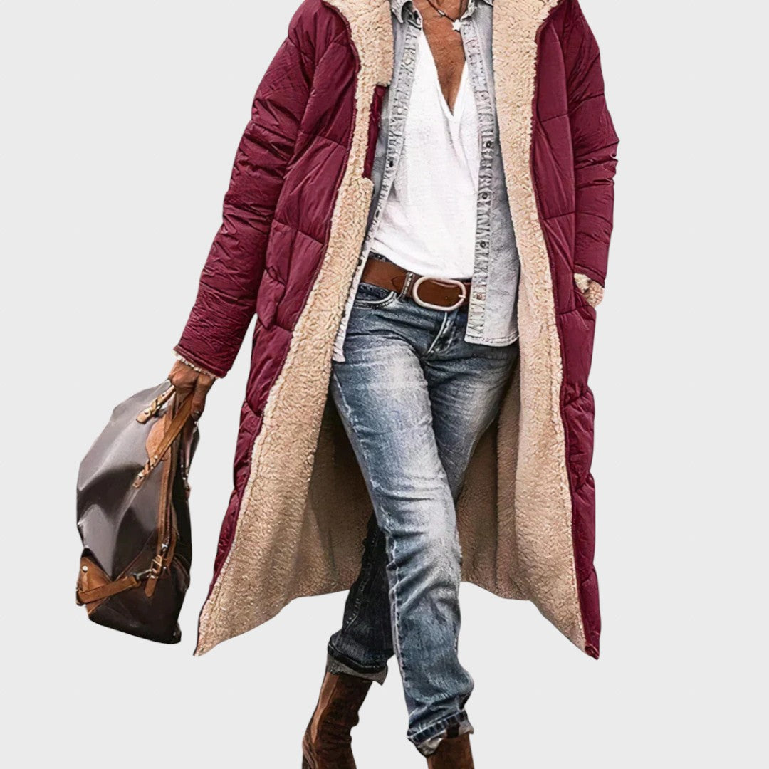 Христина | Елегантна и топла дамска двулицева парка