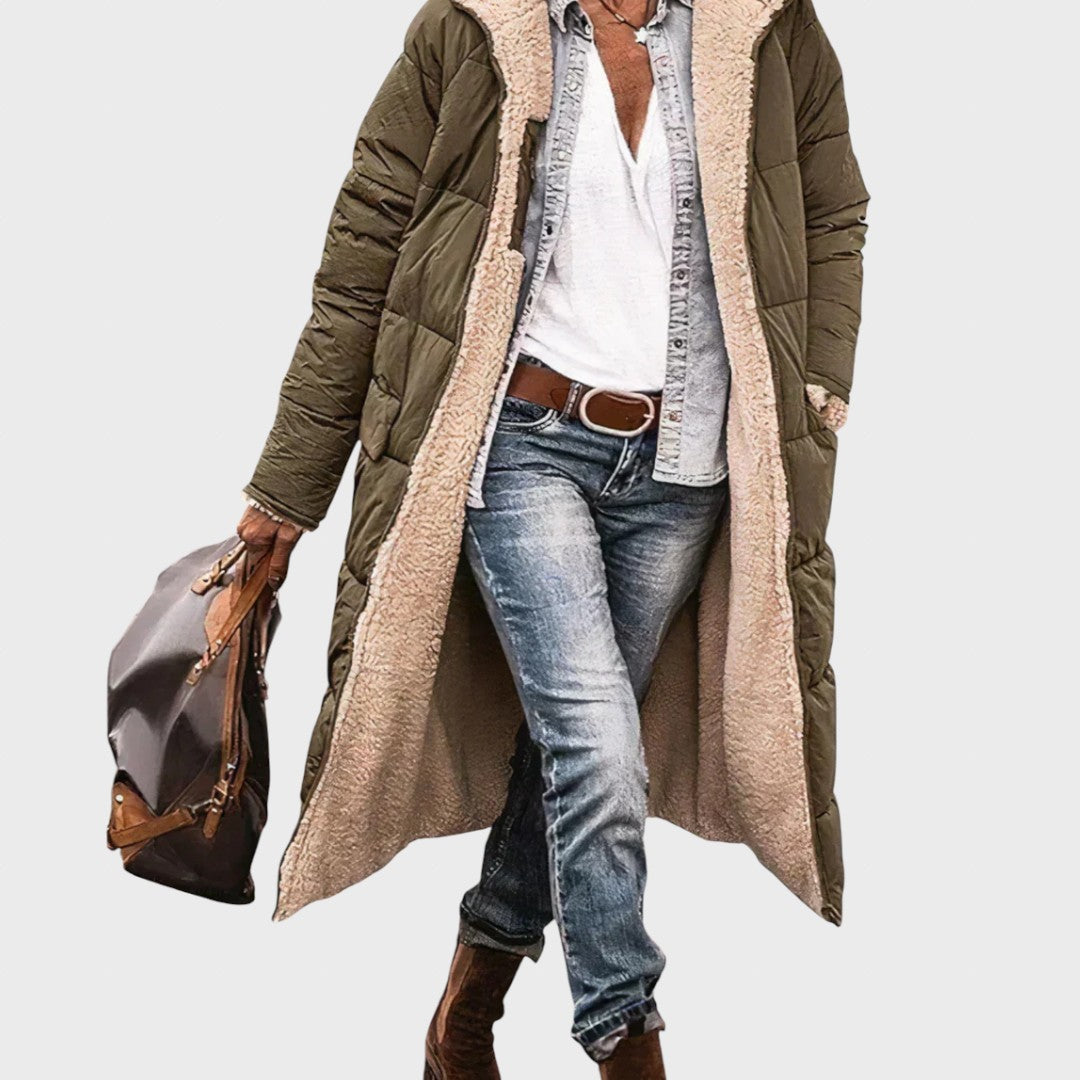 Христина | Елегантна и топла дамска двулицева парка