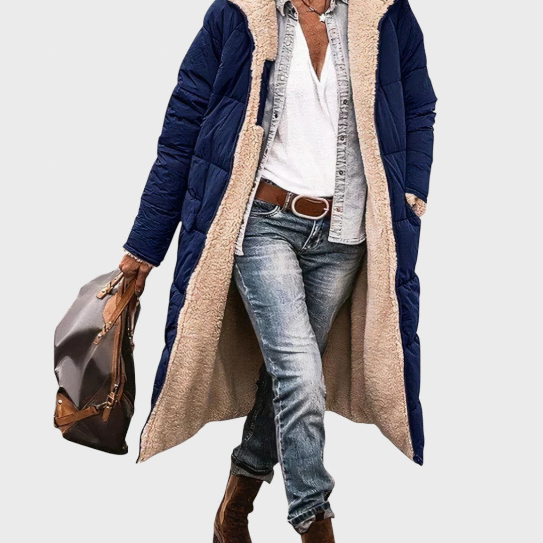 Христина | Елегантна и топла дамска двулицева парка