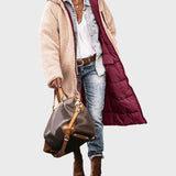 Христина | Елегантна и топла дамска двулицева парка