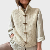 Божидара | Базилен едноцветен елек без ръкави