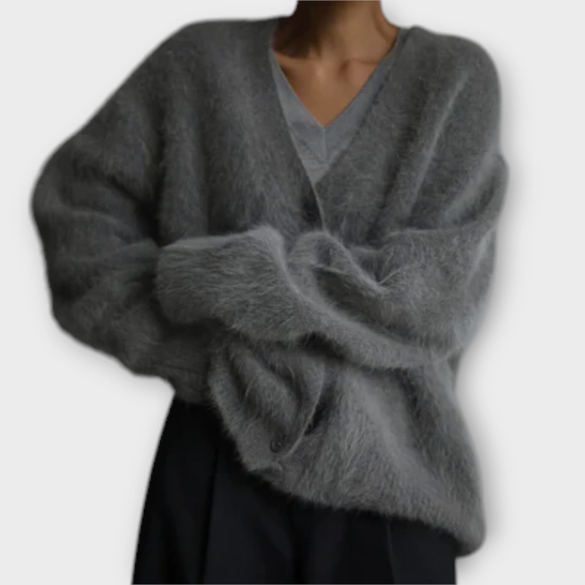 Dalia | Елегантен Кардиган с Oversized Силует и Текстура