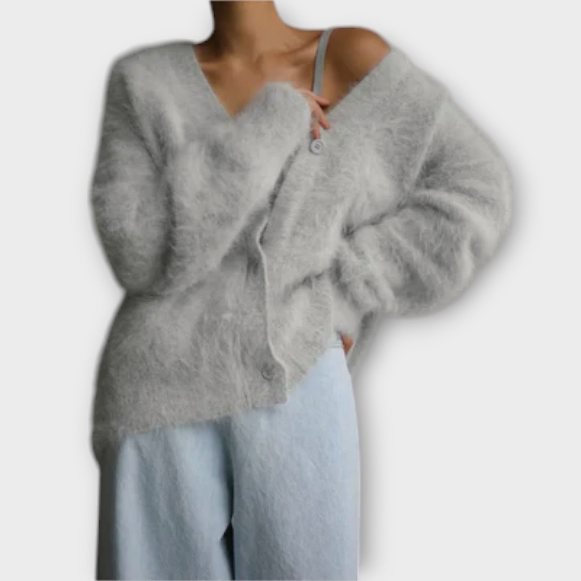 Dalia | Елегантен Кардиган с Oversized Силует и Текстура