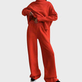 Лина | Мек плетен комплект с поло яка