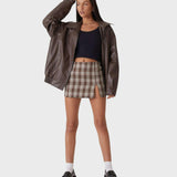 Людмила | Овърсайз дамско яке от еко кожа