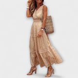 Lola Maxi Рокля С Бохо Дантели Елегантна Лятна Комфортна