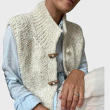 Божидара | Базилен едноцветен елек без ръкави