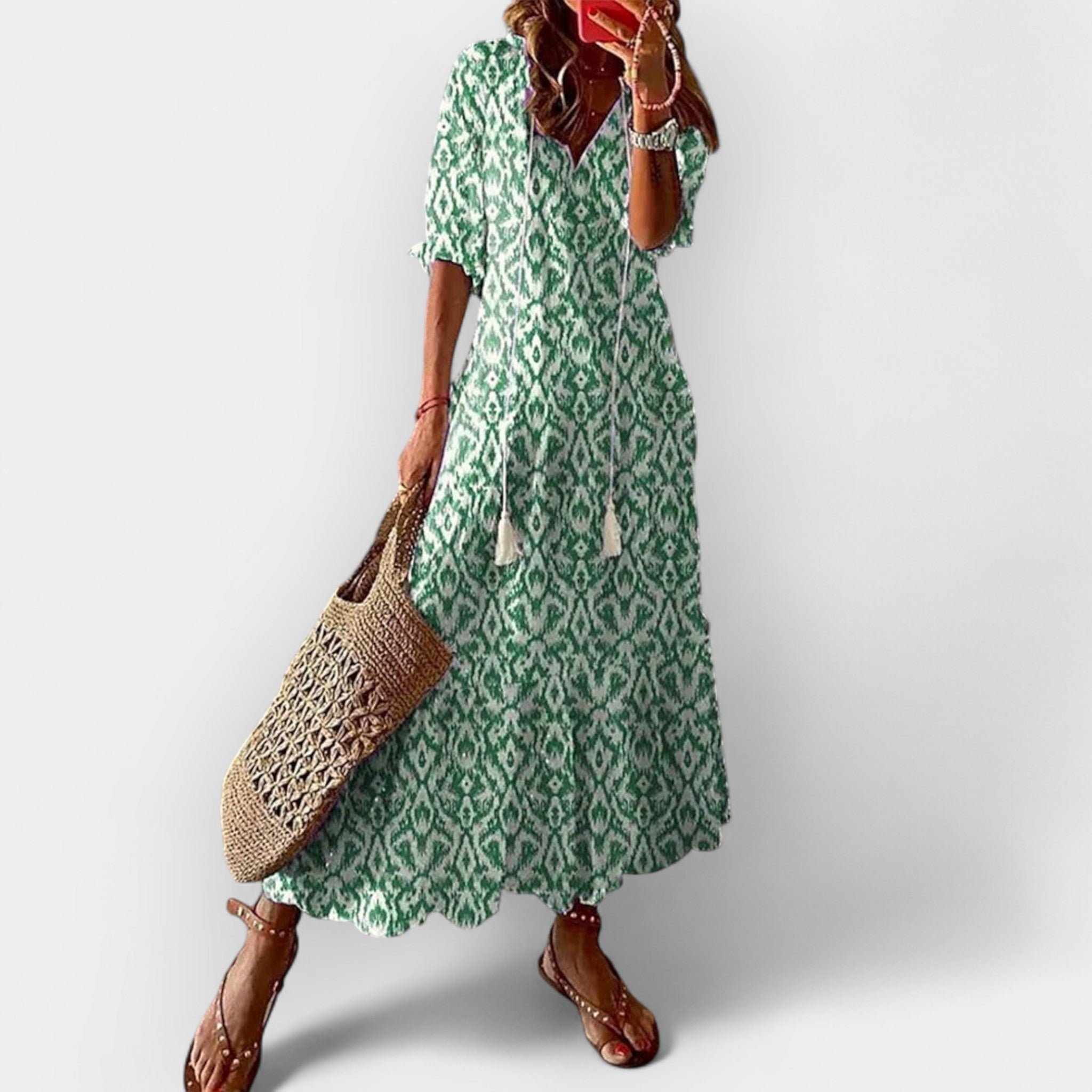 Maksifas Boho Stiliumi | Нежна Boho Рокля С Дишаща Материя