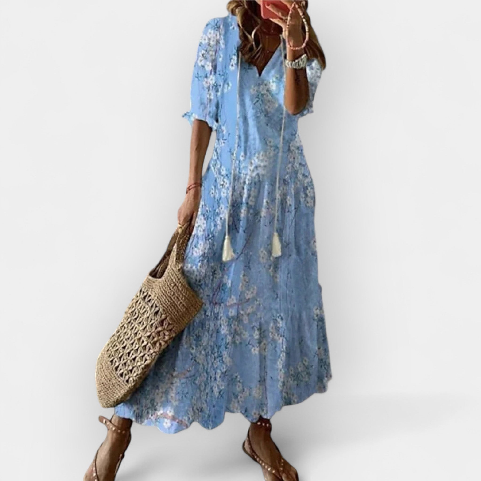 Maksifas Boho Stiliumi | Нежна Boho Рокля С Дишаща Материя