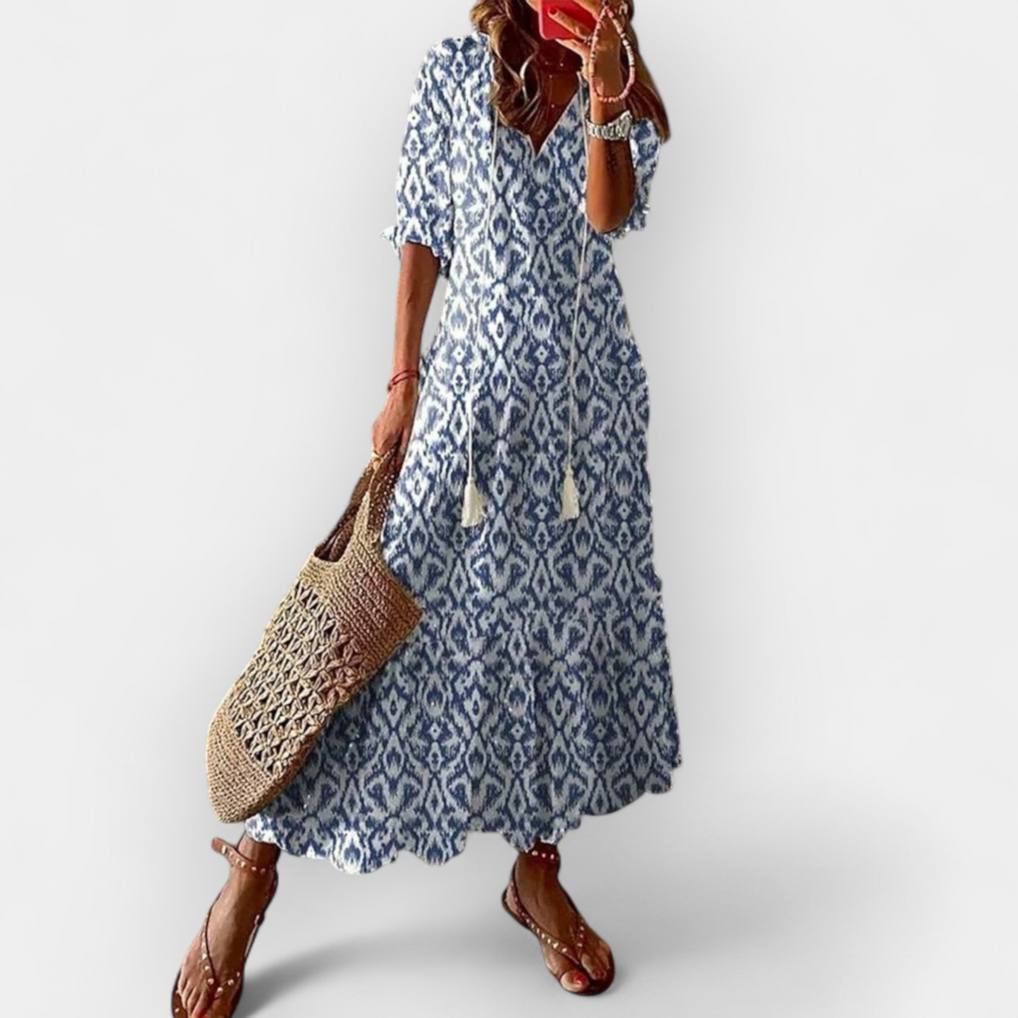 Maksifas Boho Stiliumi | Нежна Boho Рокля С Дишаща Материя